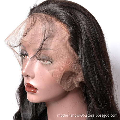 Wholesale Human Hair Lace Wig Vendors 100% Raw Virgin Brazilian Hair Wigs Modern Show Loose Wave 360 Lace Front Wig